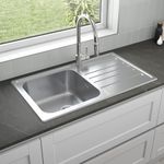 Sauber Stainless Steel Inset Kitchen Sinks