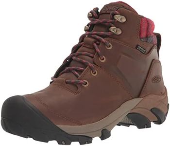 Keen Men's Targhee II Winter Boot Waterproof Hiking Boot, Dark Earth Red Plaid, 11.5 US