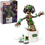 LEGO® Super Heroes Marvel Dancing Groot 76297 Buildable Animated Toy Figure, Guardians of The Galaxy Character, Kids’ Hand-Operated Interactive Playset, Super Hero Toy for Boys and Girls