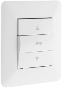 Interruptor para persiana automática AGE02B, Color blanco, 2300W - 230V