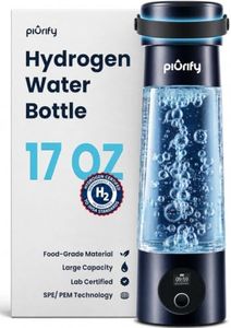 PIURIFY Hydrogen Water Bottle Generator | 9,970 PPB in 2 Cycles | Midnight Blue