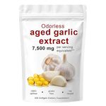 Aged Garlic Extract (7500mg) I 15:1 Concentrate, 300 Softgels I 2-Year Aged for Mildness, Non-GMO, Gluten-Free (1 Bag)