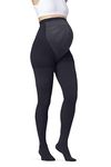 JOBST Maternity Opaque Compression Waist High Pantyhose Stockings, Closed Toe, 15-20 mmHg Moderate Support for Swollen Legs During Pregnancy