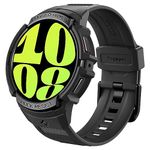 Spigen Rugged Armor Pro Designed for Samsung Galaxy Watch 6 44mm Case with Band, Rugged Galaxy Watch Band with Protective Case (2023) - Black