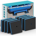 Chiligent Anti Vibration Pads, 8PCS Vibration Isolation Pads, 4" × 4" × 7/8" Heavy Duty EVA Pads for Outdoor Air Conditioner Units and Air Compressors, Condenser Unit, HVAC, 3D Printer, Treadmill