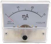 Ammeter Addlike DC 0-30ma Current Panel Meter Analog Ammeter 2.5x2.2x2.2"(LxWxH) Pack of 1