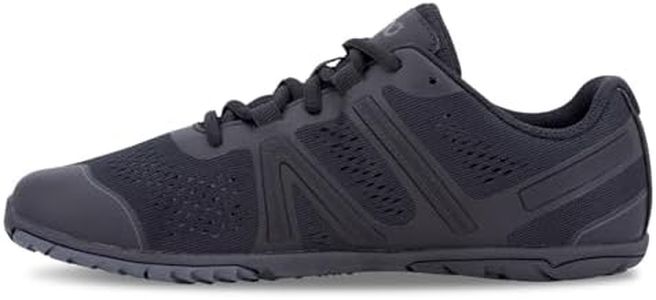 Xero Shoes Barefoot Running Shoes for Men | HFS Men's Running Shoes | Minimalist, Zero Drop, Wide Toe Box Shoes for Men | Black, Size 7, Black, 7