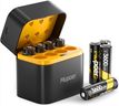 Rechargeable Batteries AA Lithium with Charger,3600mWh Lithium Aa Battery 8 Pack 1.5V,Double A Batteries for Blink Outdoor Camera High Capacity,Long Lasting Piles 2A Li-ion with Charging Box for Xbox
