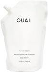 OUAI Hand Wash Refill - Liquid Hand Soap with Jojoba, Avocado, & Rose Hip Oil for Replenished Skin - Gentle Exfoliating Bathroom + Kitchen Hand Soap (32 Fl Oz)