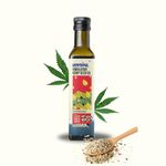 Hemptyful Cold Pressed Pure Hemp Seed Oil - 100ml | Multipurpose Oil | Hair Oil | Face & Body Oil | 100% Organic