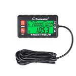 Runleader Hour Meter Tachometer, Maintenance Reminder, Alert RPM Reminder, Initial Hours Settable, Battery Replaceable, Use for Lawn Mower Generator Marine ATV and Gas Powered Equipment (HM058B-RD)