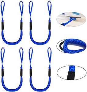 Pack of 4 Bungee Dock Lines - Marine Rope for Boat