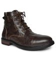 APACHEE crumbald Leather Brown Casual Boots For Mens: Size UK 9