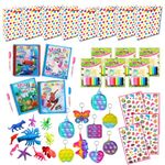 Return gifts party bags for kids ideal for age 3- 7 years |Set of 10| Kids goody bags 60 items