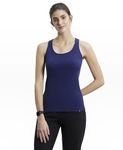 Jockey Women's Plain/Solid Vest (1467_Imperial Blue_Large)