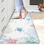 chiinvent Coastal Beach Kitchen Rug