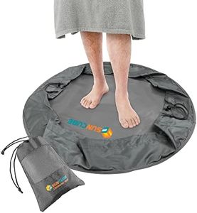 SUN CUBE Wetsuit Changing Mat, Waterproof Surf Bag, Drawstring Wetsuit Bag, Surfing Accessories for Kayakers, Dry Bag for Beach, Durable Compact No Leak Mat for Scuba (Gray)