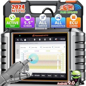 FOXWELL NT710 OBD2 Diagnosegerät für VW Audi Seat Skoda VAG Fahrzeuge Diagnose, KFZ Auslesegerät mit 28 Servicefunktionen & Alle Systemdiagnosen, Auslesegerät Auto Mit Kostenloses Aktualisierung