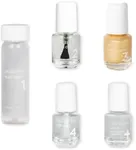 Dazzle Dry Mini Kit 4 Step System - Stargazer - A semi-sheer gold glitter. Semi-sheer glitter. (5 Piece Kit / 5 Manicures)