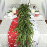 6 Ft Realistic Christmas Garland,Natural Droopy,Soft Bendable Garland Christmas Decorations, Lifelike Cedar Garland,Mantle Garland Christmas,Christmas Greenery Garland Thanksgiving Decorations Indoor