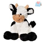 SpecialYou Dairy Cow Stuffed Animal Adorable Soft Plush Farm Animal Toy Great Birthday, White&black, 9 inches