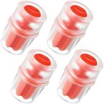 Enhon 4 Packs Bite Valve Replacement Sheath for Water Bladder, Compatible with Osprey Packs Hydraulics Reservoirs, Hydration Pack Bite Valve Silicone Nozzle Mouthpiece Replacement (Red)