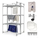 Dry:Soon Deluxe 3-Tier Heated Clothes Airer & Accessories Pack