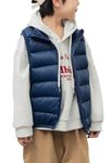 Navy Blue Puffer Vest Toddler Boys Puffer Vest Girls Lightweight Warm Sleeveless Jacket Turtleneck Padded Down Vests Winter Quilted Snowcoat Navy Blue 7-8 Years