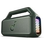 soundcore Anker Boom 2 Bluetooth Speaker, Outdoor Speaker with 80W, Subwoofer, BassUp 2.0, 24H Playtime, IPX7 Waterproof, Floatable, RGB Lights, Custom EQ, USB-C, Portable for Camping, Beach, Garden