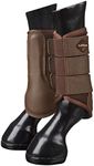 LeMieux Mesh Brushing Horse Boots - Protective Gear and Training Equipment - Equine Boots, Wraps & Accessories (Brown - Small)