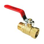 HQMPC Garden Hose Shut Off Valve Ball Valve 3/4" GHT Water Hose Shut Turn Off Valve Heavy Duty Hose On Off Valve Brass Shut Off Valve Hose Ball Valve 1Pc Long Handle