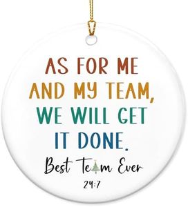 GAUDORA Team Gifts for Employees, Christmas Ornaments 2024 - Christmas, Coworker Gifts for Men, Women, Gifts for Coworkers, Boss, Team Appreciation Gifts - Christmas Decorations Ceramic Ornaments