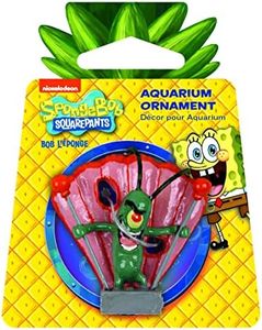 Penn Plax Spongebob Squarepants Plankton Resin Replica Aquarium Ornament, Mini