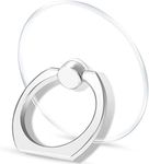 KolorFish Transparent Phone Ring Stand Holder Mobile Phone Ring Holder Finger Grip 360 Degree Rotation (Transparent Round)