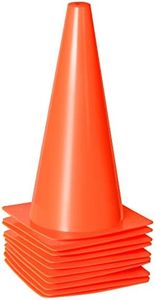 12 Inch Traffic Training Sports Cones, [10 Pack] Orange Safety Cones, Soccer Basketball Cones for Drills, Plastic Marker Cones for Indoor/Outdoor Activity & Festive Events