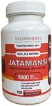 Vadik Herbs Certified Organic Jatamansi Spikenard Root (Nardostachys jatamansi) Powder | (100 Vegicaps) | Made with Potent Extract Powder | 1 Cap Daily ~ Over 3 Month Supply