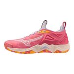 Mizuno Unisex-Adult Wave Momentum 3 Volleyball Shoe, Rosebud, 9.5 Wide Women/8 Men