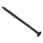 Forgefix 100DWS100 Phillips Bugle Head Single Course Thread Drywall Screw - Black Phosphate Finish