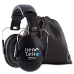 HEARTEK Kids Earmuffs Hearing Protection with Travel Bag- Junior Ear Defenders for Children, Padded Baby Ear Protection, Infants, Small Adults, Women - Adjustable Protectors Noise Reduction Ear Muffs