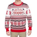 Ugly Christmas Sweater Adult Unisex, Carpet Wet, Large