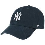 MLB Men's New York Yankees '47 Brand Home Clean Up Cap, Navy Blue, One-Size, Pack of 1