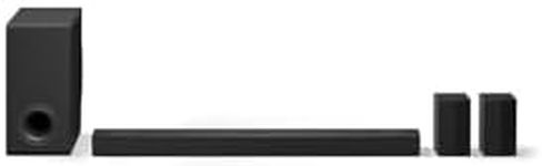 LG DS80TR 5.1.3 Dolby Atmos Soundbar (580W) with Wireless Subwoofer & Rear Speakers (Wow Cast, HDMI, Bluetooth) [2024], Black