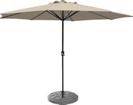 10ft Patio Umbrella Large Outdoor Cantilever Umbrella | 8 Ribs, Crank System | UV Protection for Garden, Deck, Backyard, Pool (Base Not Included)