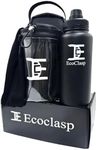 EC Ecoclasp Magnetic Gym Bag Water Bottle Holder Small Bag for Men Women Waterproof 900D Gym Gifts 32oz Insulated Water Bottle Towel Set