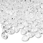 PMLAND 500 PCs 16mm Clear Acrylic Stones Table Scattering Bridal Baby Shower Party Decorations Vase Fillers, Cute Irregular Almond Shape 1 LB