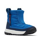Columbia Snowtrot Mid Hiking Boot, Mountain Blue/Spicy, 2 UK