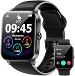 Smart Watch, 1.85"HD Smartwatches for Men Women, (Answer/Make Calls), Fitness Tracker with 100+ Sport Modes, IP68 Waterproof Fitness Watch, Heart Rate/Sleep Monitor, SpO2, Smartwatch for Android iOS