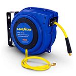 GOODYEAR Air Hose Reel 1/4"x50FT Heavy Duty Retractable Air Compressor Max. 300PSI (1/4" x 50 FT)