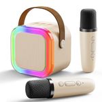 Karaoke Machine Microphone for Kids Girls: Mini Portable Bluetooth Singing Mic Speaker - Kids Toys for 4 5 6 7 8 9 10 11 12 Year Old Boys Teen Girl Birthday Gift Ideas