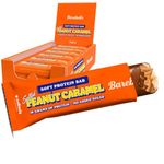 Barebells Protein Bars | 16g protein low carb chocolate bars | after workout low calorie snacks 12 x 55g (Soft Bars Peanut Caramel)